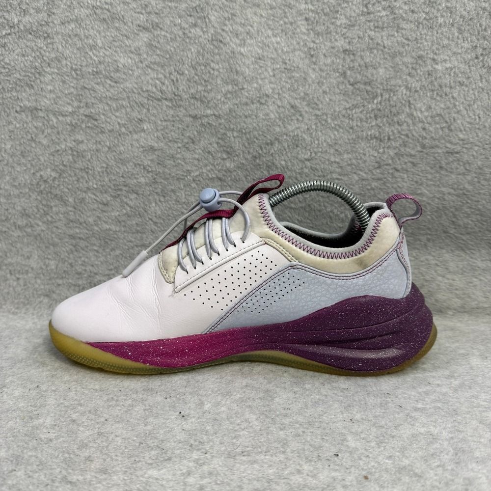 Women's White, Pink & Purple Lightweight Athletic Sneakers - Picture 7 of 10